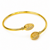 Luxury Oval Greek Key Open Kada Bracelet for women & girls