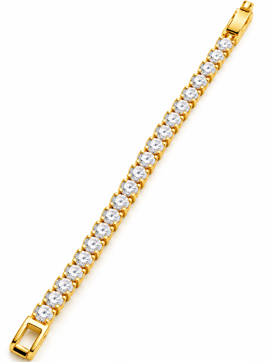 Designer Round Solitaire Tennis Bracelet for Women
