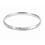 925 Sterling Silver Diamond-Cut Designer Kada for Men & Women