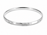 925 Sterling Silver Diamond-Cut Designer Kada for Men & Women