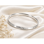 925 Sterling Silver Diamond-Cut Designer Kada for Men & Women