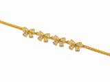Imperial Sparkling Bow Chain Bracelet for Women & Girls