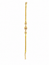 Elegant Square Crystal Gold Bracelet for Girls & Women