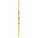 Imperial Ruby Baguette Link Bracelet for Women & Girls