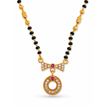 Minimalist Circular Pendant Mangalsutra for Daily Wear