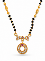 Minimalist Circular Pendant Mangalsutra for Daily Wear