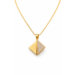 NXGOLD Triangle Stone Pendant Necklace