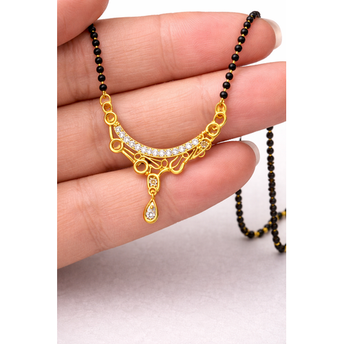 NXGOLD Mangalsutra With Stone Pendant