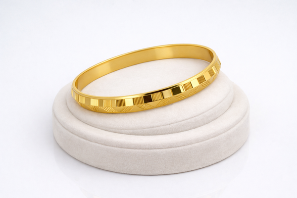 NXGOLD Textured Kada for Men