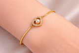 NXGOLD Heart Pearl Bracelet