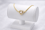 NXGOLD Heart Pearl Bracelet