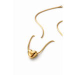 Elegant Gold Minimal Heart Pendant Necklace