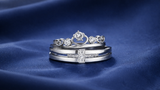 His & Hers Stainless Steel Couple Adjustable Matching Ring Set