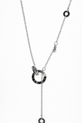 Elegant Silver Roman Ring Pendant Necklace