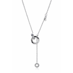 Elegant Silver Roman Ring Pendant Necklace