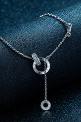 Elegant Silver Roman Ring Pendant Necklace