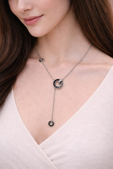 Elegant Silver Roman Ring Pendant Necklace