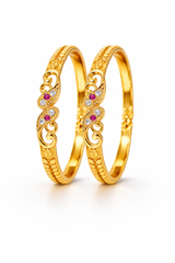 NXGOLD Stone Bangle For Women