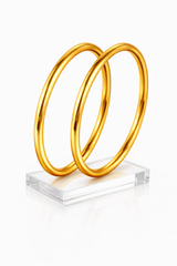 NXGOLD Plain Bangles Set For Women