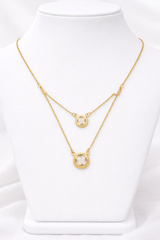 Double Layer Gold Necklace for Women