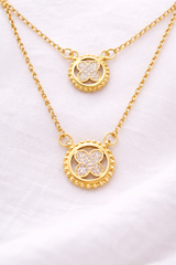 Double Layer Gold Necklace for Women