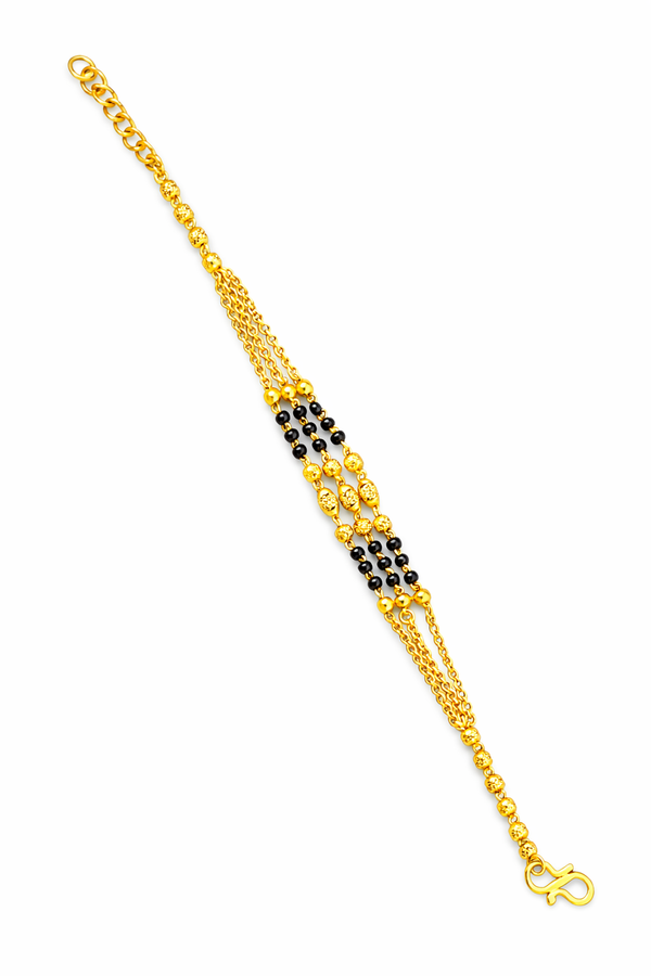 NXGOLD Gold Plated Mangalsutra Bracelet for Women