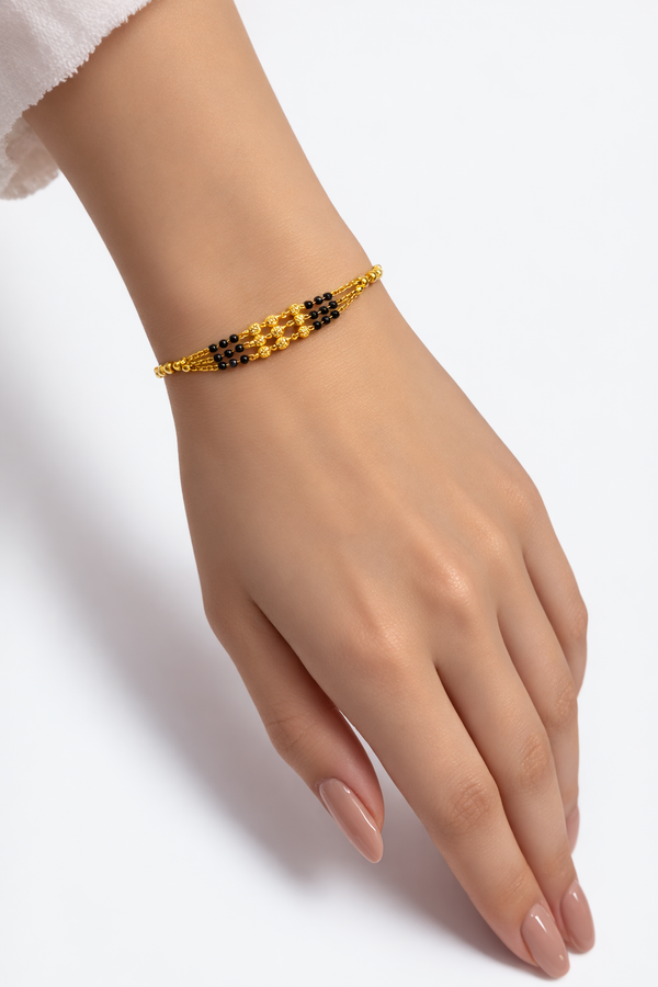 NXGOLD Gold Plated Mangalsutra Bracelet for Women