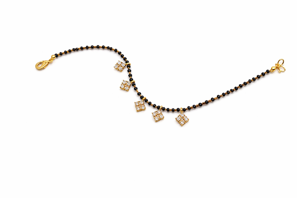 NXGOLD Plated Mangalsutra Charm Bracelet for Women
