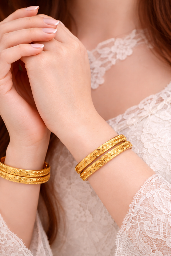 NXGOLD Designer Bangles for Women Set of 4