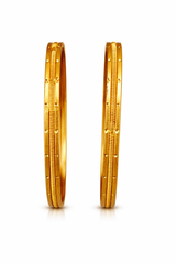 NXGOLD Gold Plated Designer Bangles for Women Set Of 2