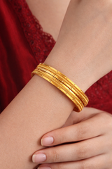 NXGOLD Gold Plated Designer Bangles for Women