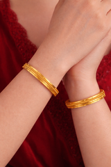 NXGOLD Gold Plated Designer Bangles for Women