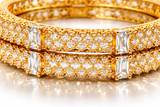 NXGOLD Stone Bangles for Women
