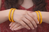 GoldNX Designer Bangles for Women Set of 4
