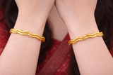 NXGOLD Wave Design Bangles for Women Set of 4