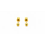 NXGOLD Minimalist Gold-Toned Ball Stud Earrings for Women