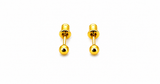 NXGOLD Minimalist Gold-Toned Ball Stud Earrings for Women