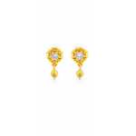 NXGOLD Blossom Spark Crystal Drop Earrings