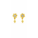 NXGOLD Twinkle Bloom Crystal Drop Earrings