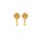 Crystal Heart Tassel Earrings for Women