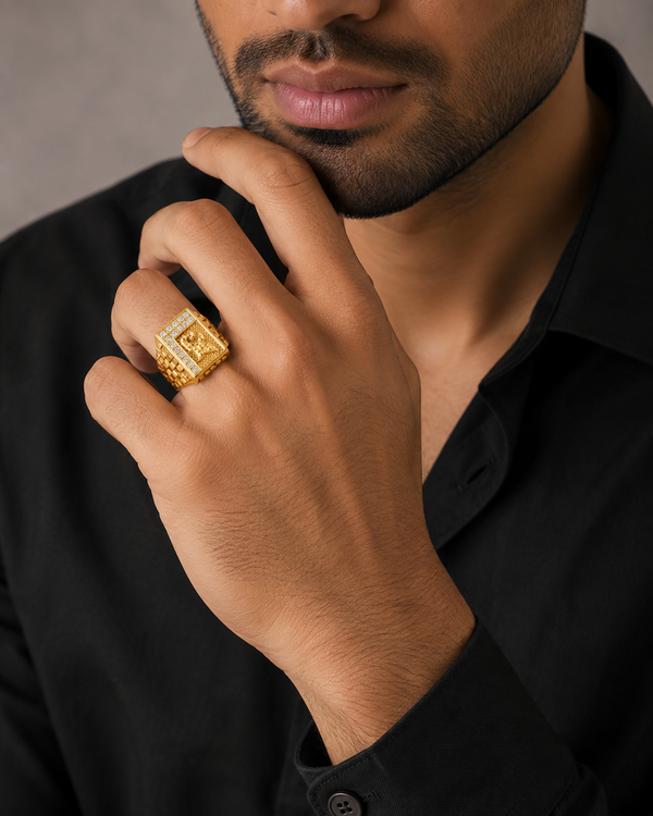 Imperial Crownstone Gold Men's Ring