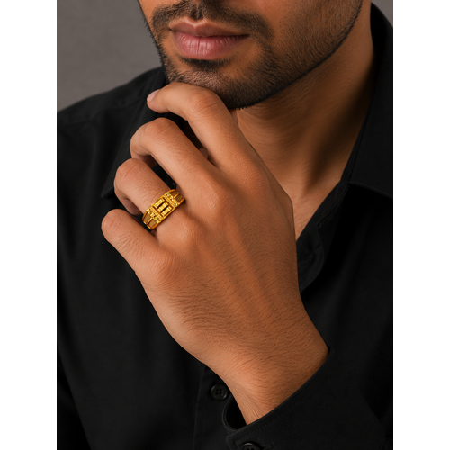 Royal Dynasty Armour Gold Ring for Men