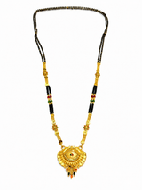 Royal Heritage Mangalsutra Necklace with Intricate Ornamental Pendant Design for Women