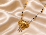Traditional Mangalsutra Necklace with Black Bead Chain