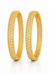NXGOLD Trendy Diamond Cut Bangles For Women