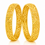 NXGOLD Trendy Traditional Floral Bangles For Women