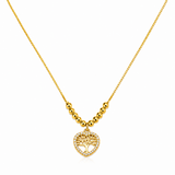 NXGOLD Tree of Life Heart Pendant Necklace for Women