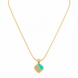 NXGOLD Green Stone Pendant Necklace For Women