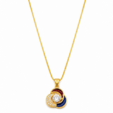 NXGOLD Multicolor Stone Pendant Necklace For Women