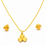 NXGOLD Clover Pendant Necklace Set for Women